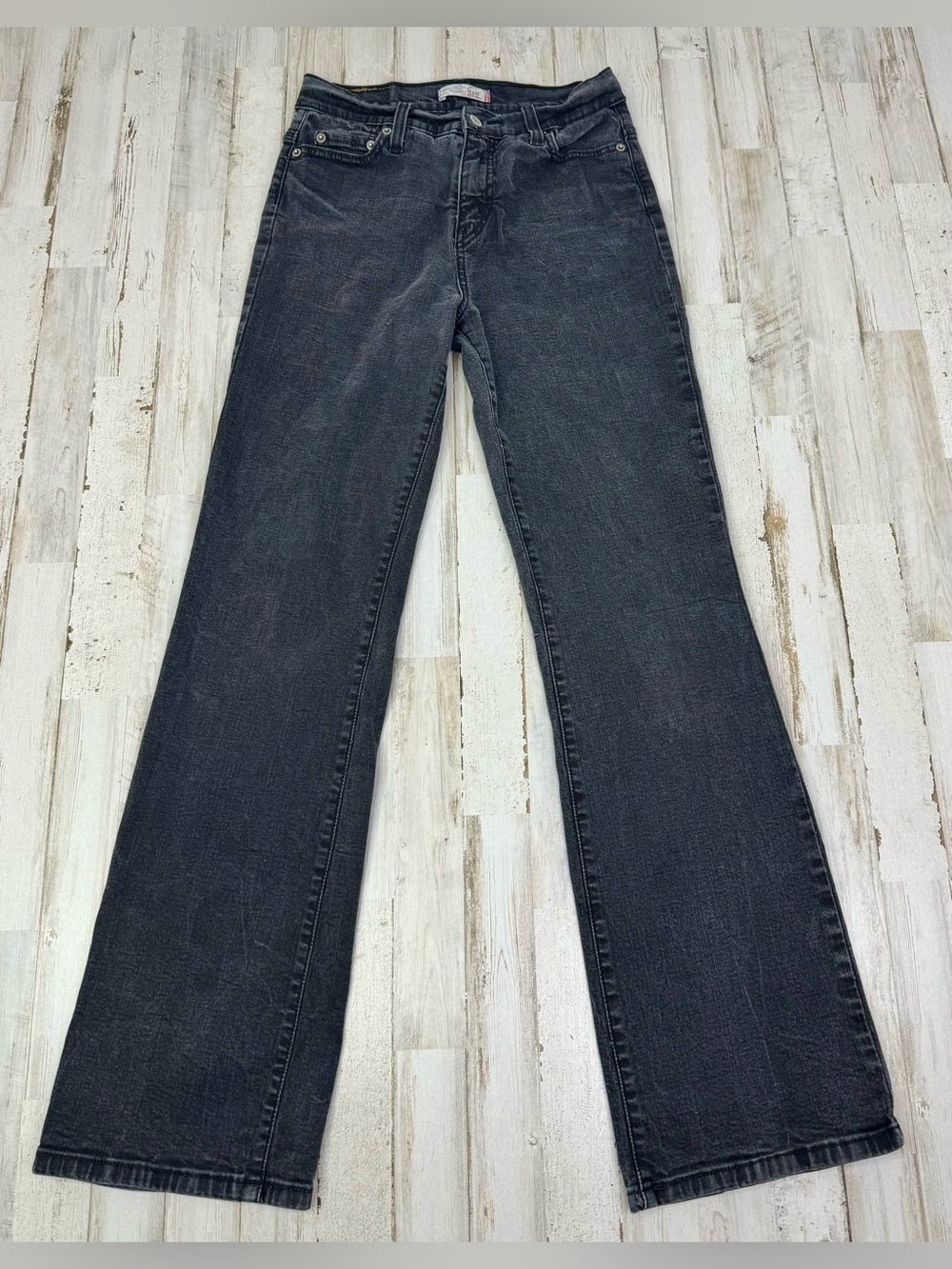 Levis 512 Jeans Womens 26x31 Black Slim Straight Wide Leg Casual Denim